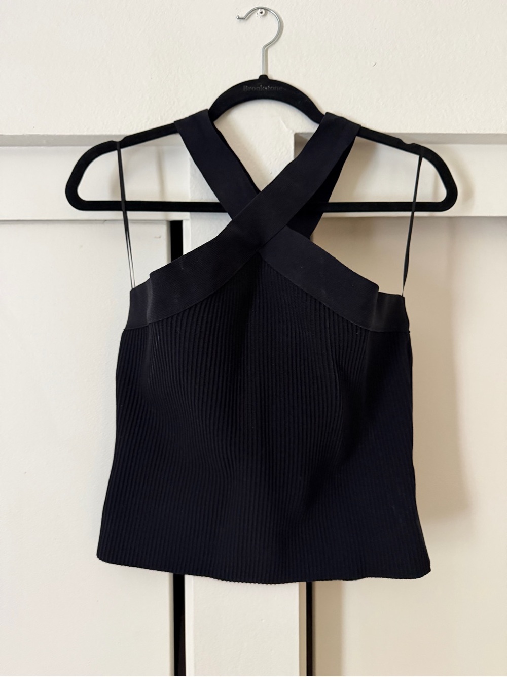 Rachel Zoe Ribbed Cross Strap Tank - Picture 2 of 4